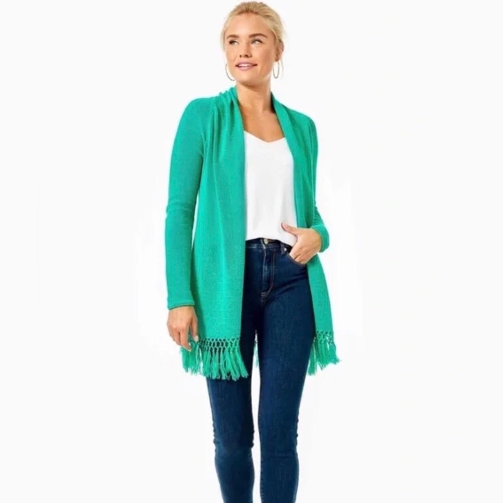 Lilly Pulitzer Everglades Green Tatum Cardigan